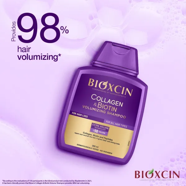 Bioxcin Collagen & Biotin szampon na objętość 300 ml – włosy gęstsze i mocniejsze